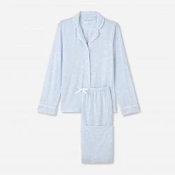 Derek Rose Long Jersey Pajama Set European Luxury