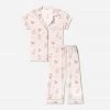 Eberjey Gisele Short Sleeve Cropped PJ Set Pajamas Under $200