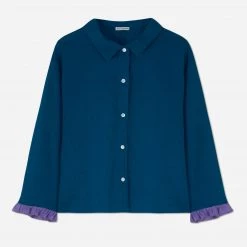 Dora Larsen European Luxury Karla Ruffle Shirt