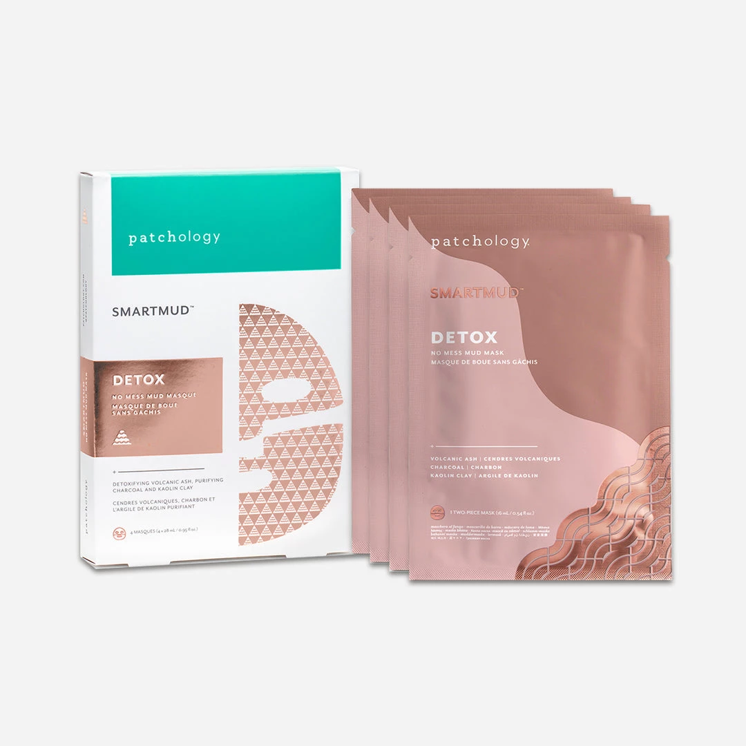 Patchology SmartMud No Mess Mud Masques: Detox Sheet Masks - 4 Pack 1 Patchology SmartMud No Mess Mud Masques: Detox Sheet Masks - 4 Pack