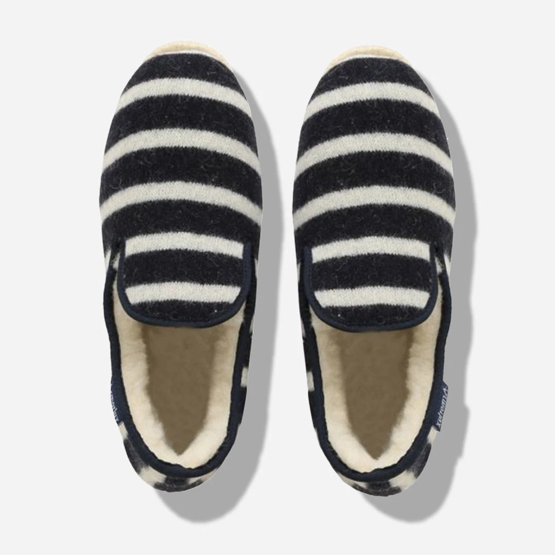 Armor-Lux Women's Striped Wool Slippers Sleepwear & Loungewear 1 Armor-Lux Women's Striped Wool Slippers Sleepwear & Loungewear