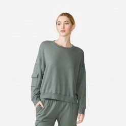 Monrow Patch Pocket Sweatshirt