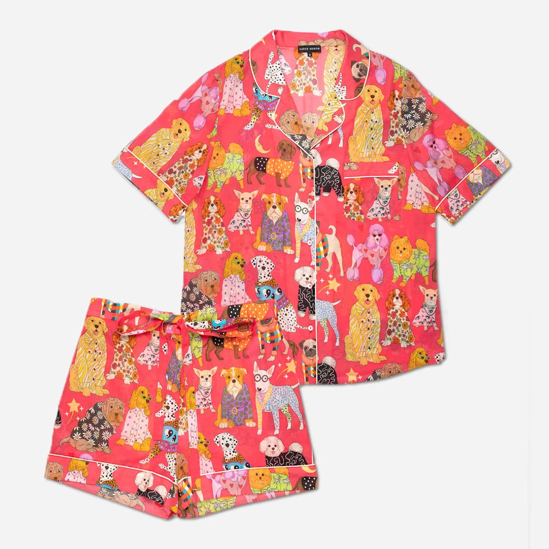 Karen Mabon Pajamas Under $200 Fashion Dogs Short PJ Set 1 Karen Mabon Pajamas Under $200 Fashion Dogs Short PJ Set