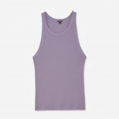 Monrow Rib Tank Loungewear Tops
