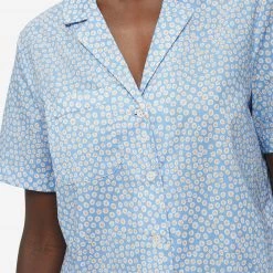 Derek Rose Printed Shortie Pajama Set