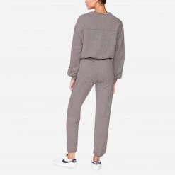 Monrow Stone Wash Relaxed Sweatshirt Loungewear Tops