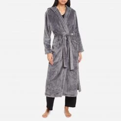 Skin Worldwide Wilhemina Hooded Robe Sleepwear & Loungewear