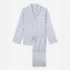 Derek Rose Cherry Print Pajama Set European Luxury