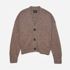 Monrow Marled Oversized Cardigan Loungewear Tops