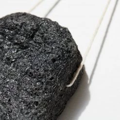 Morihata Bath & Body Binchotan Charcoal Face & Body Puff