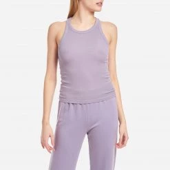 Monrow Rib Tank Loungewear Tops