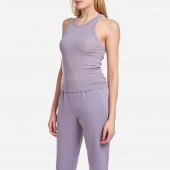 Monrow Rib Tank Loungewear Tops